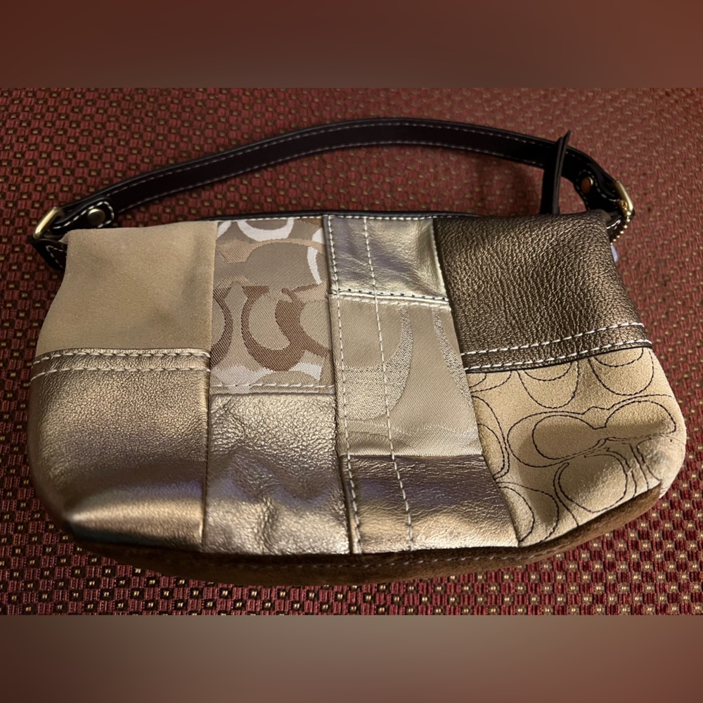 Coach Gold Patchwork Mini Bag